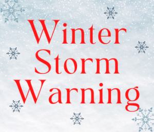 Read more about the article …WINTER STORM WARNING into Monday Afternoon