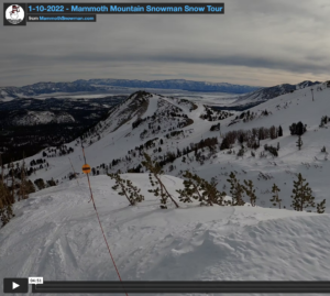 Read more about the article Video Snow Tour of Mammoth Mountain 1-10-2022