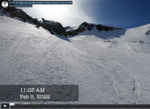 Read more about the article 2-9-22 – Mammoth Mountain Video Snow Report from the Snowman