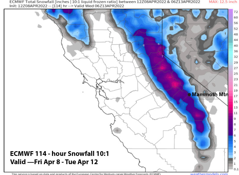 Read more about the article Powder Forecast –Friday April 8th, 2022