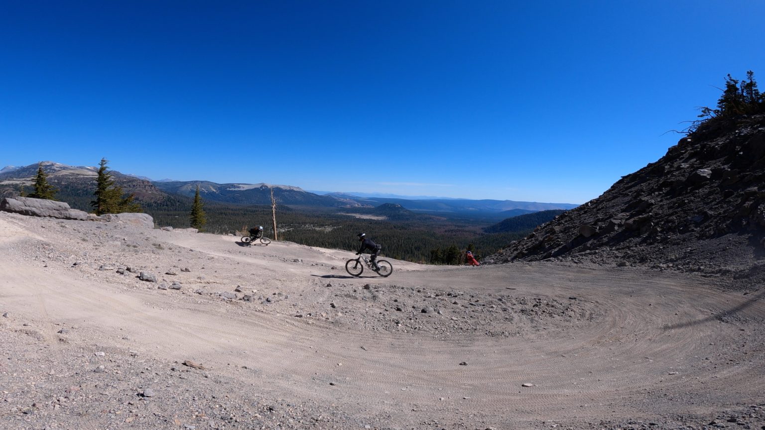 Upper Part of Mid Town Trail at Mammoth Mountain Bike Park
