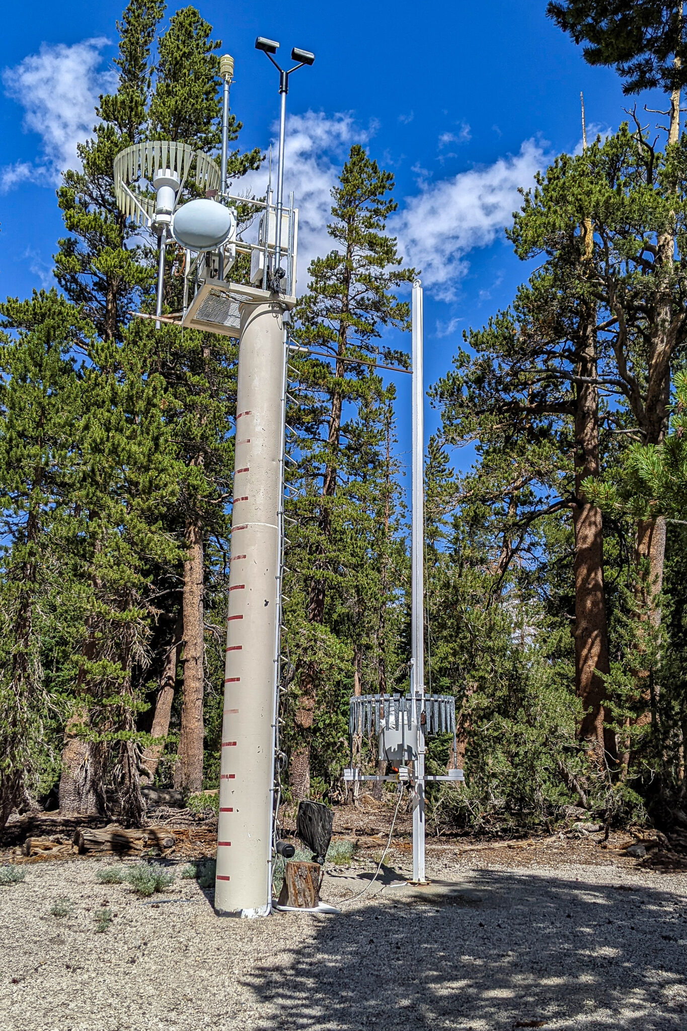 The Mammoth Mountain Ski Patrol Snow Study Site is at the 9000-foot elevation.