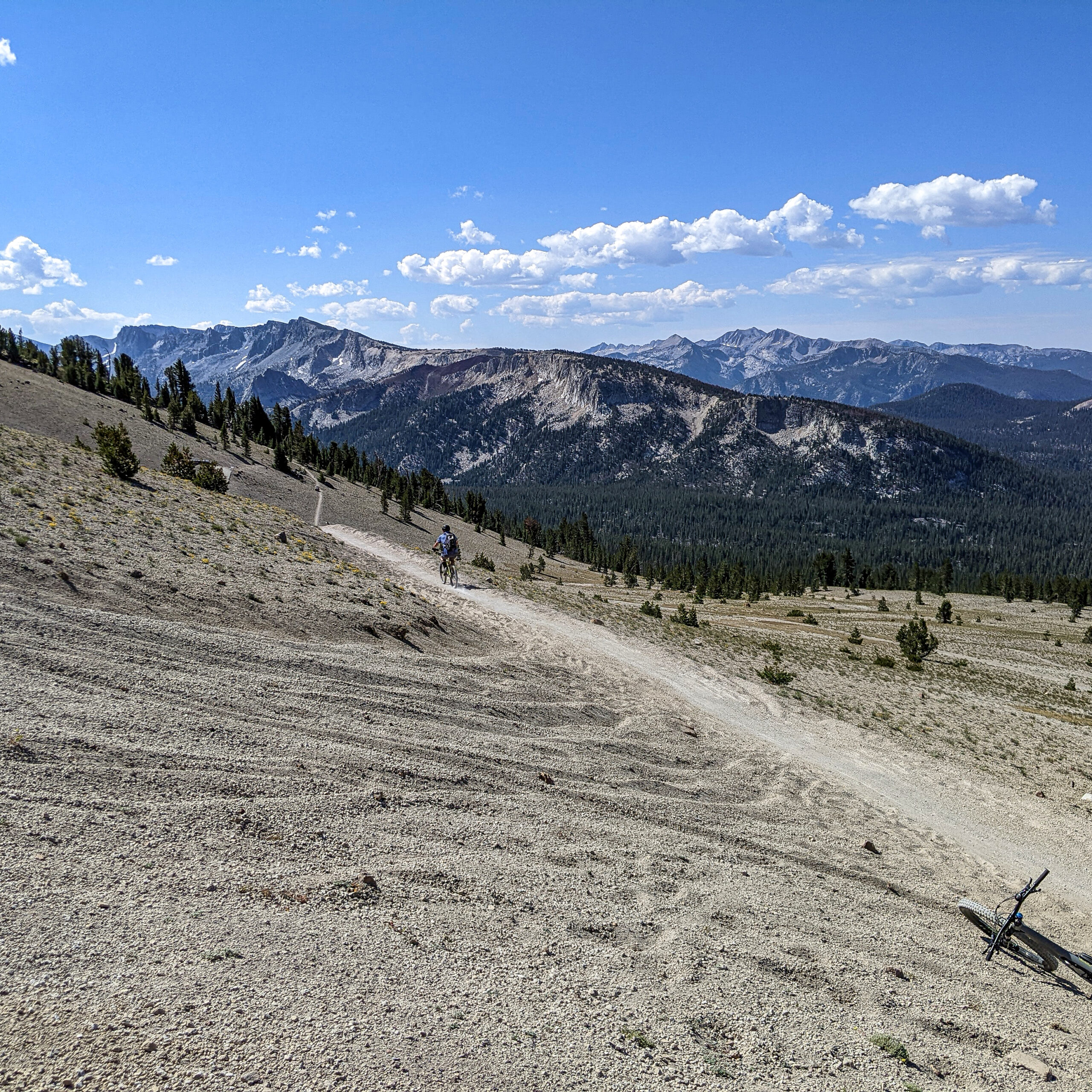 Off the Top Mountain Bike Trail at the Mammoth Mountain Bike Park