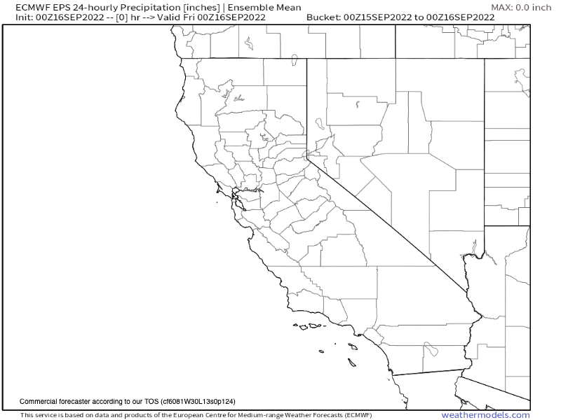 14-km EPS USA California 24-h Precipitation
