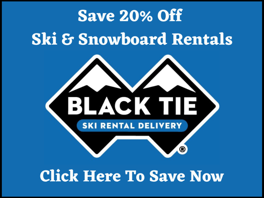 Black Tie 20% off Winter Rentals