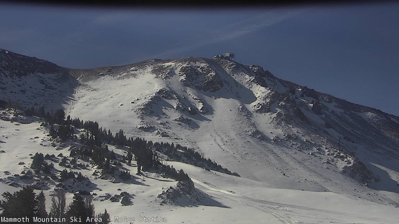 Top of Mammoth Mountain from the MC Coy Station Webcam