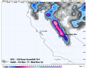 Read more about the article Powder Forecast – Friday, November 17h, 2023