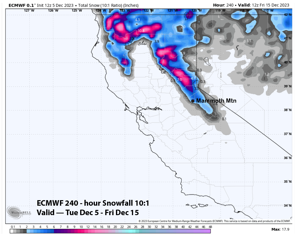 Read more about the article Powder Forecast –Tuesday December 5th, 2023