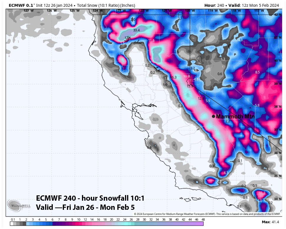 Read more about the article Powder Forecast –Friday January 26th, 2024