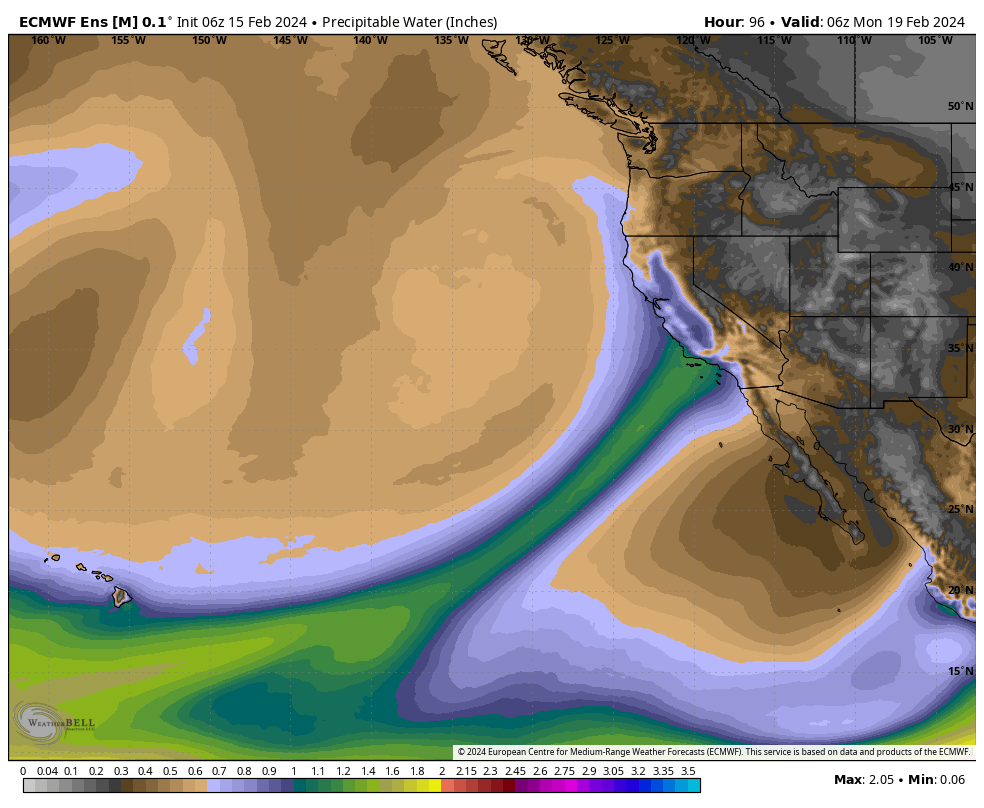 AR coming into California early next week.