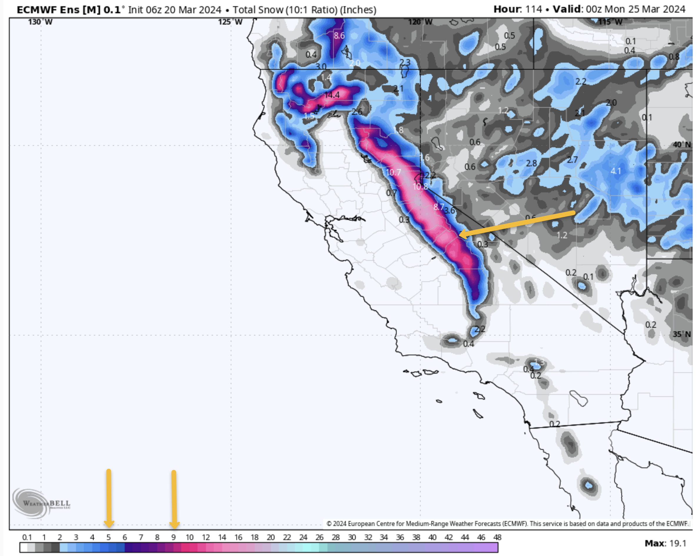Read more about the article Mammoth Mountain Recreational Weather & Travel Forecast
