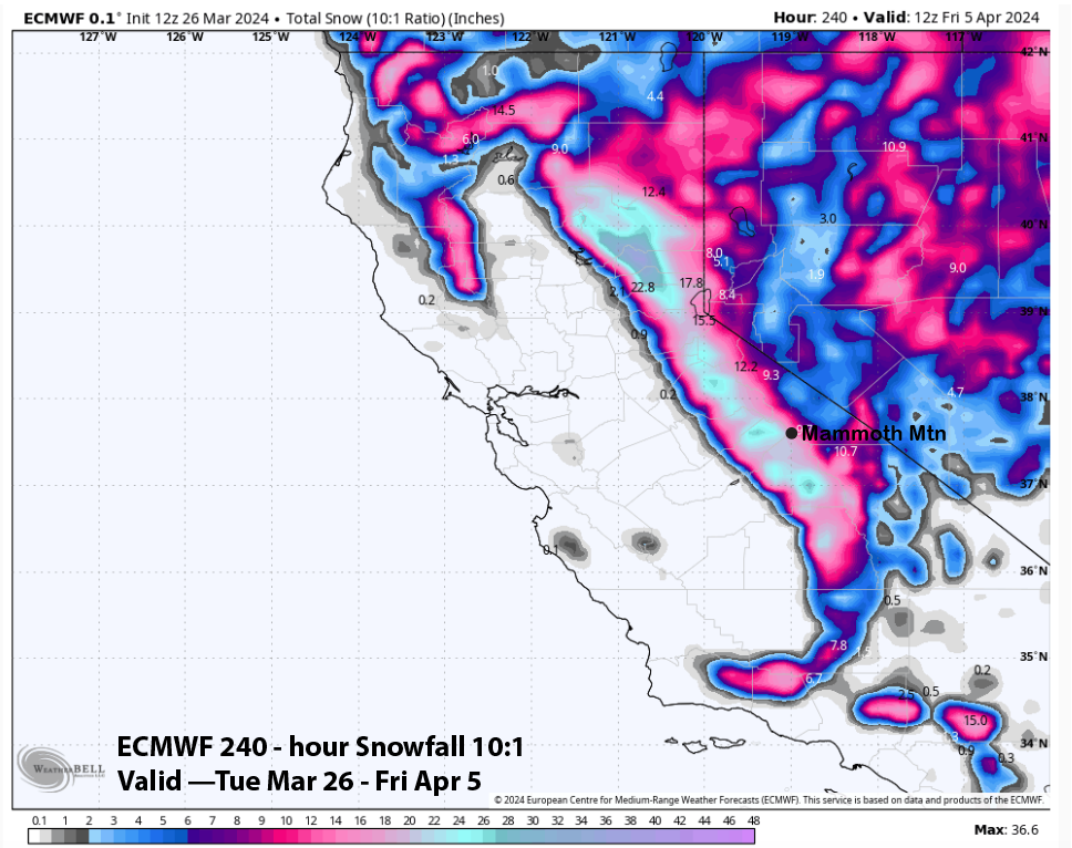 Read more about the article Powder Forecast –Tuesday March 26th, 2024