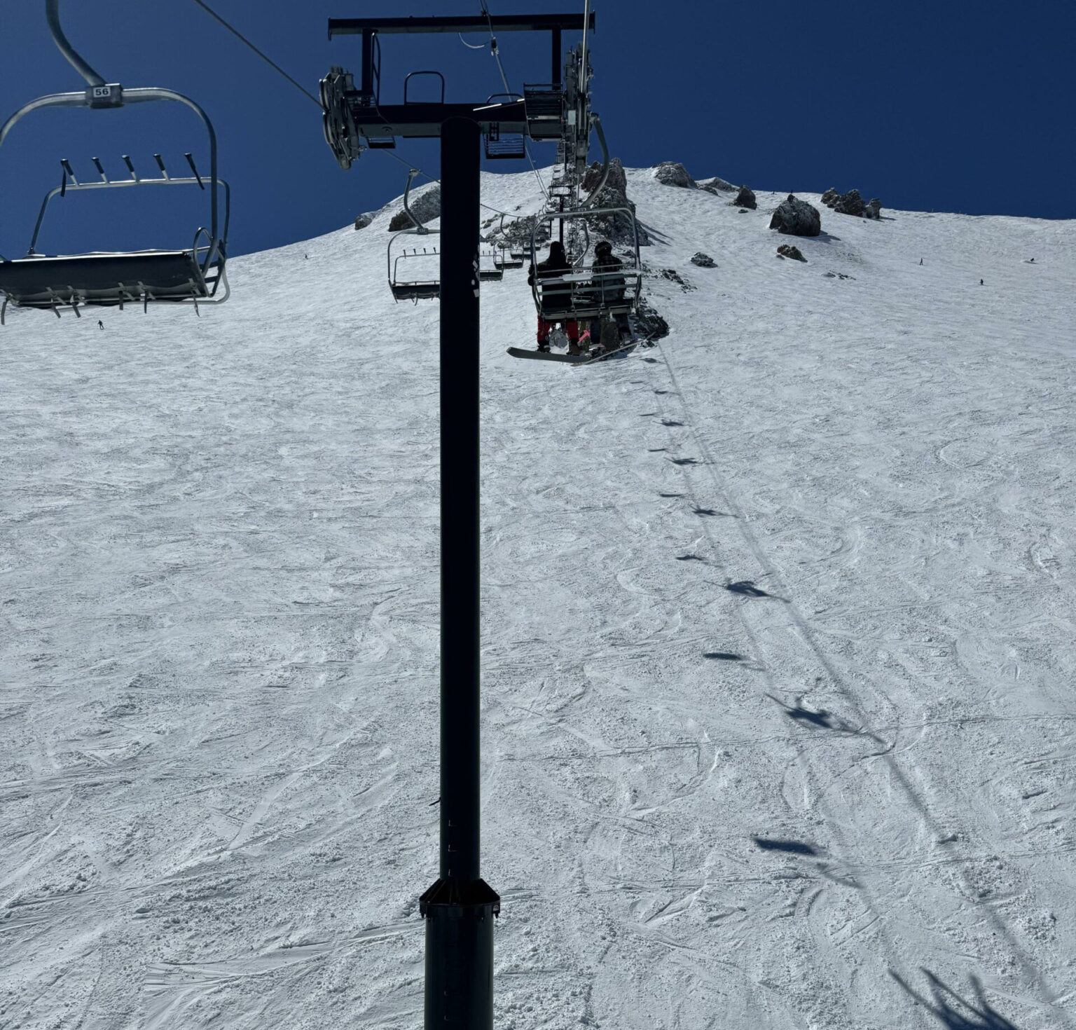 Riding Up Chair 23 on Tuesday Morning