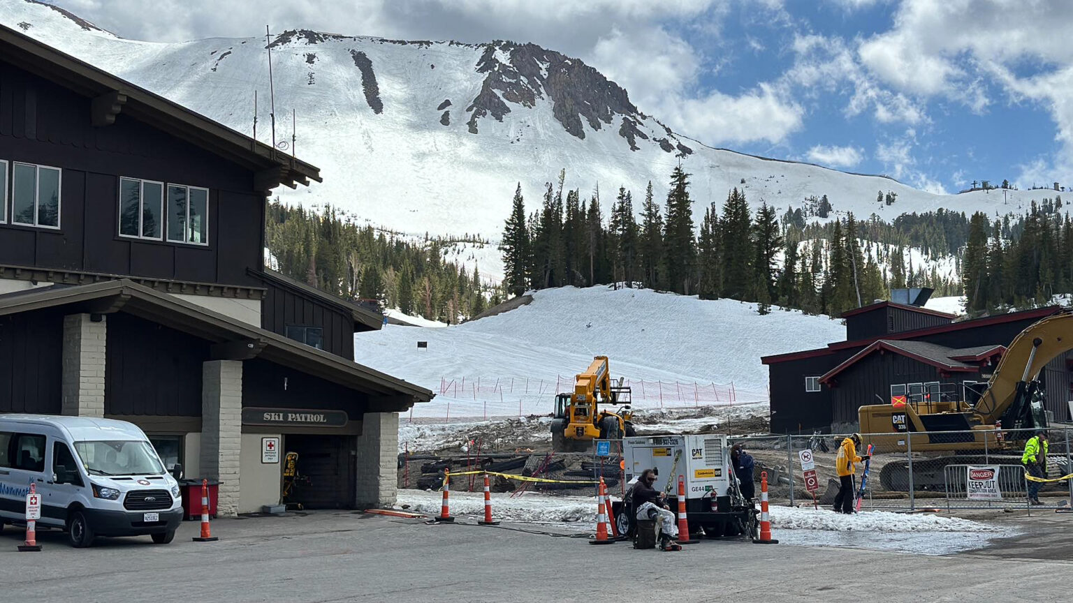 Workers are putting in 6 days a week on the Chair 1 Replacement Project